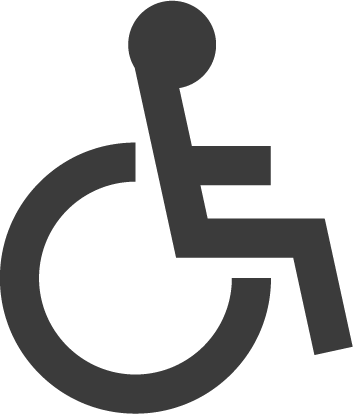 barierrefreier Weg zur Toilette durch den Innenhof St. Maria Ditzingen